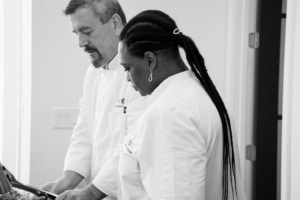 Two personal chefs working together.