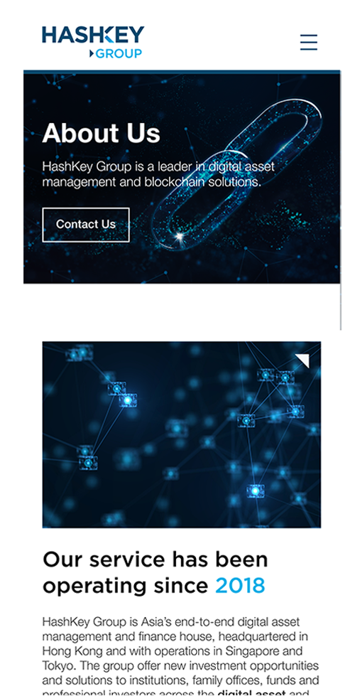 hashkey mobile mockup as case study in visible one