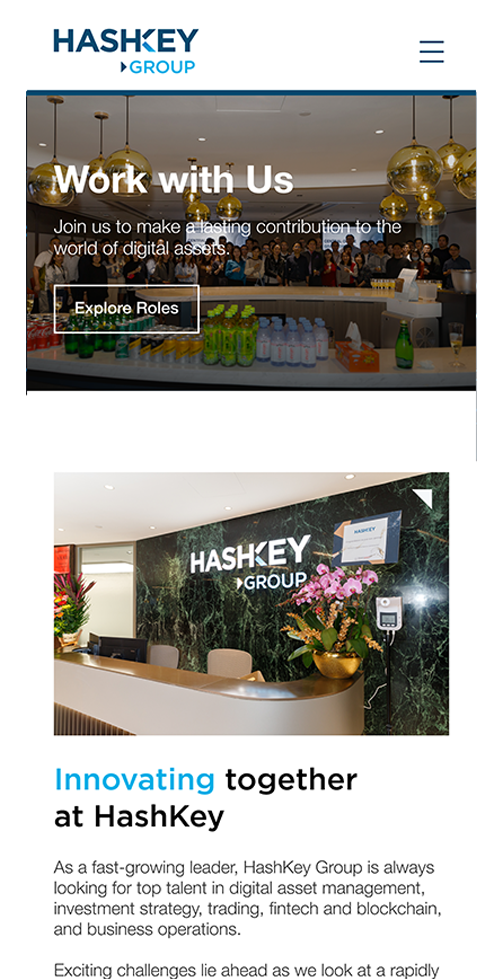 hashkey mobile mockup as case study in visible one